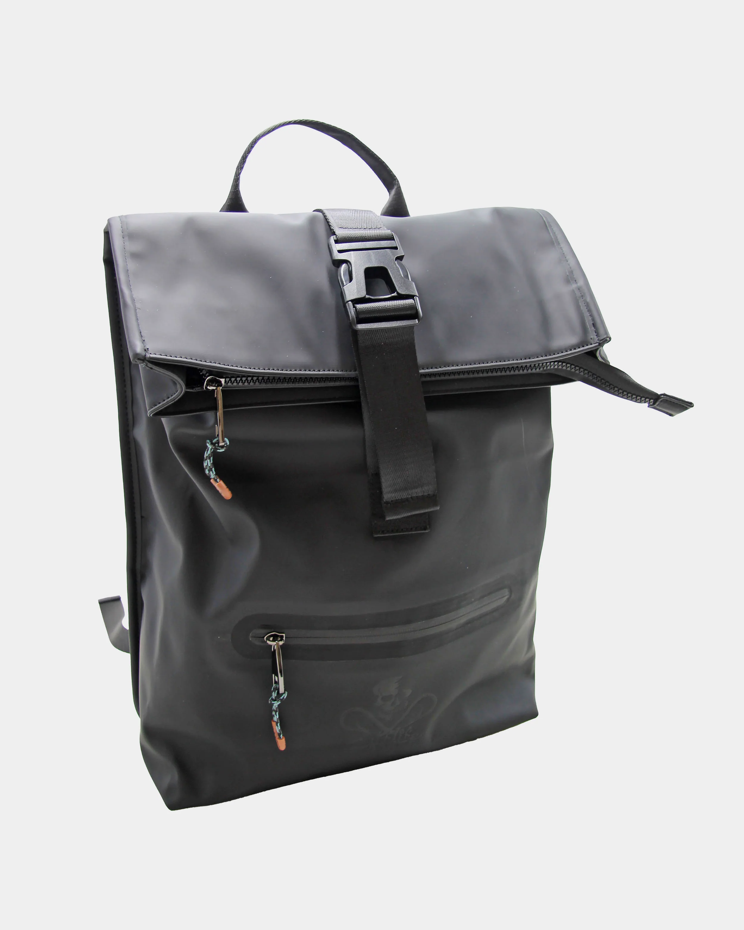 Hamelin Coated Fabric 20L Backpack With Front Zip Pocket And Clip