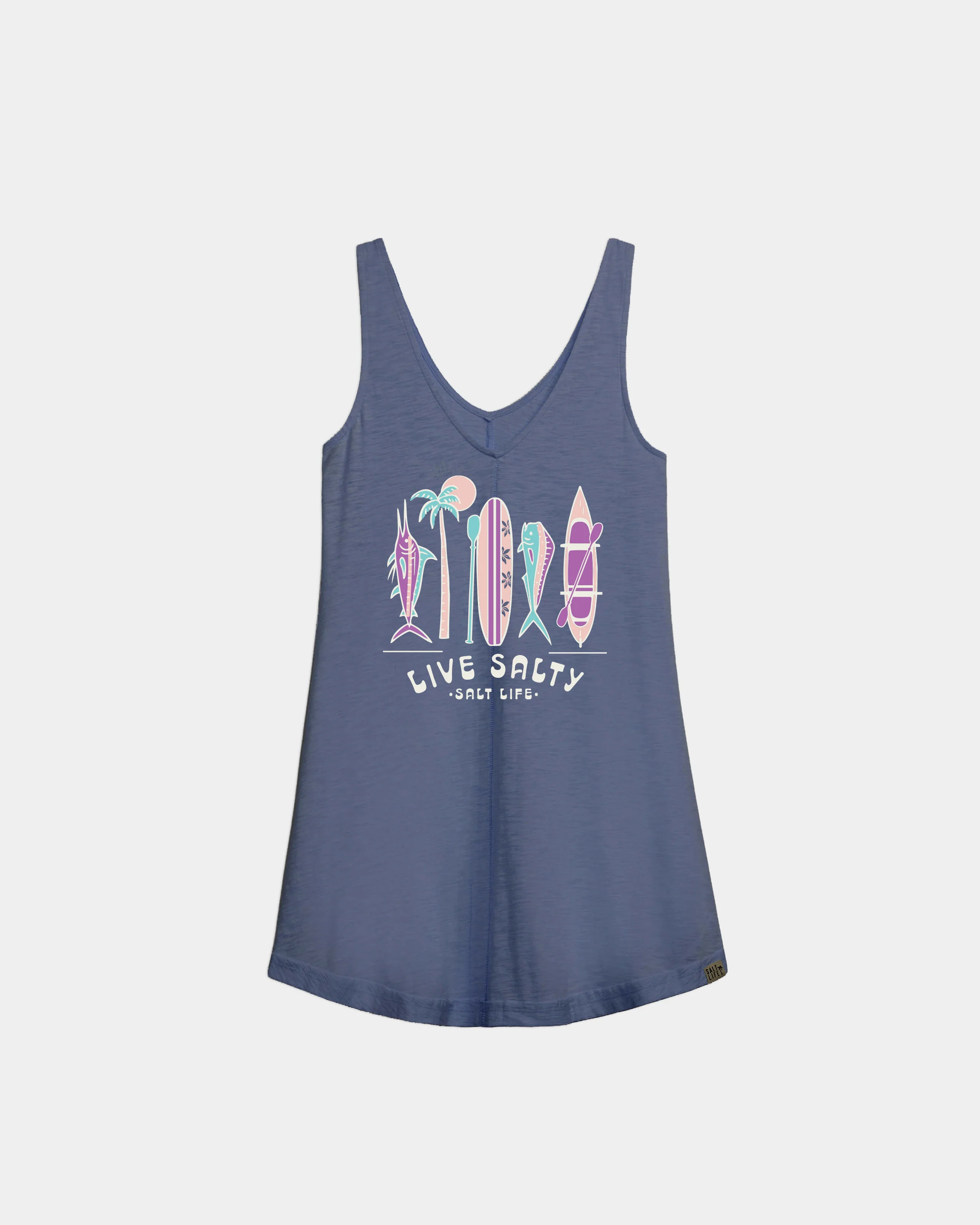 Women's Surf to Paradise Slub Beach Dress