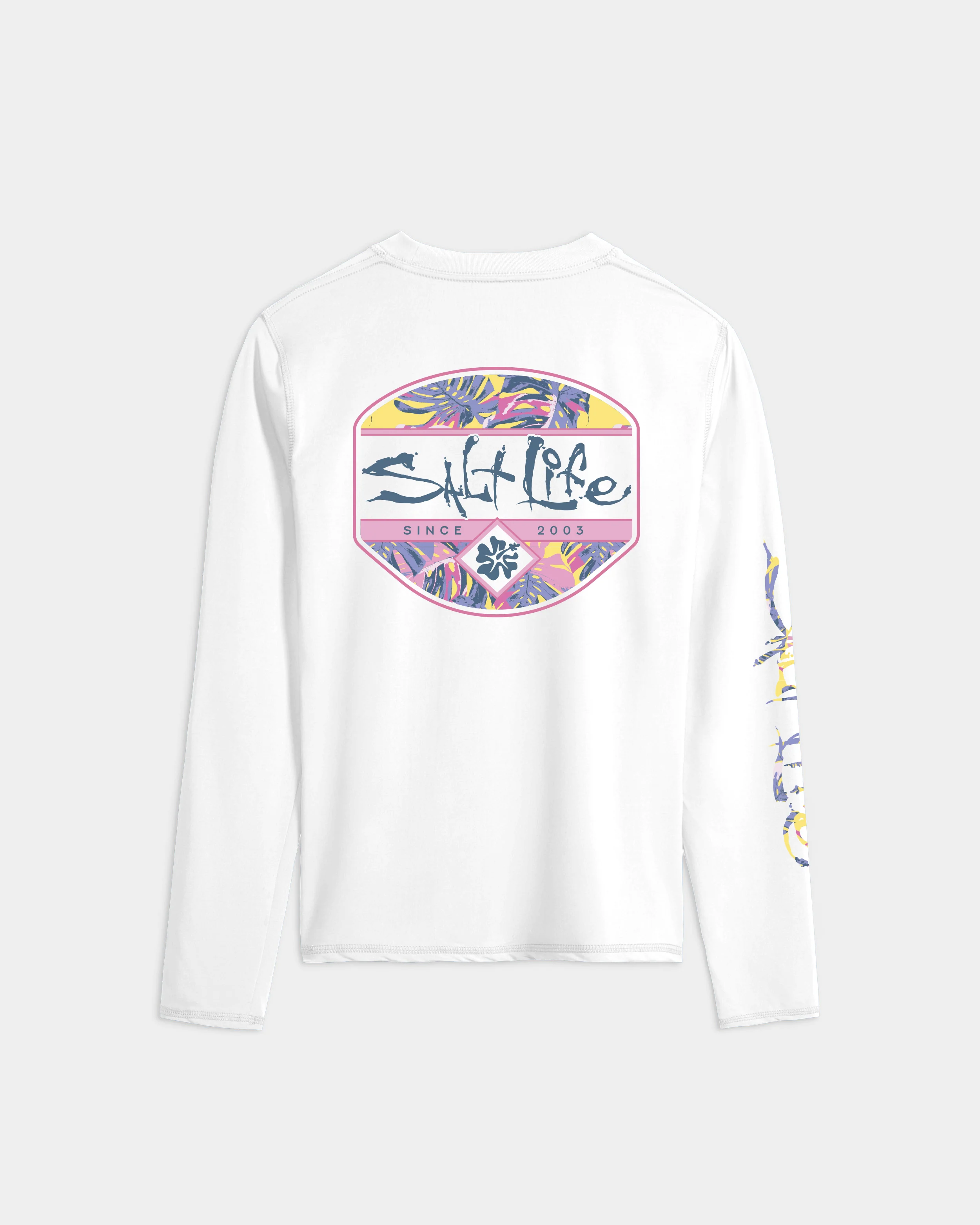 Women's Hollywood Hibiscus Badge Performance Long Sleeve