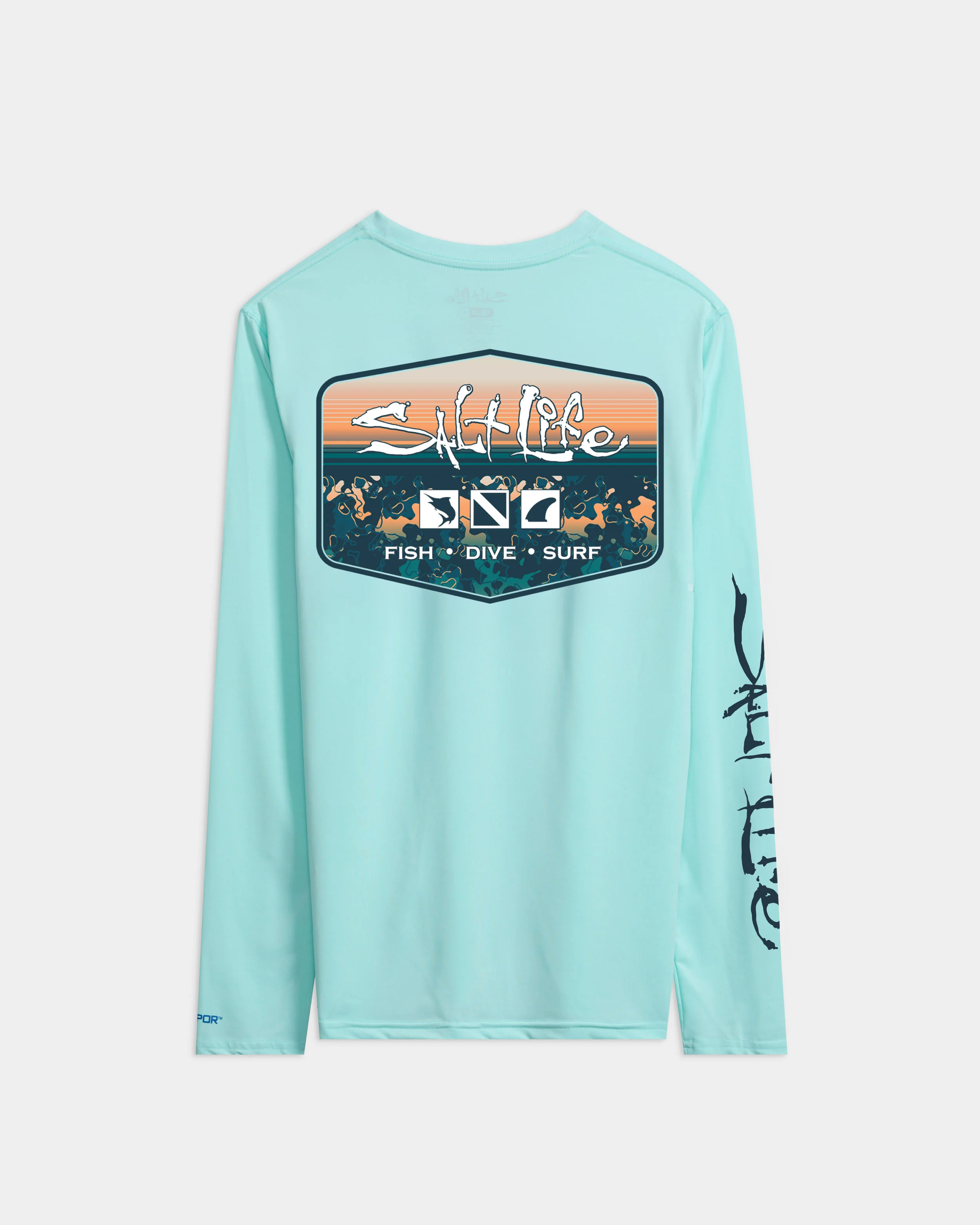 Men's Liquid Depth Badge Long Sleeve SLX Performance Tee