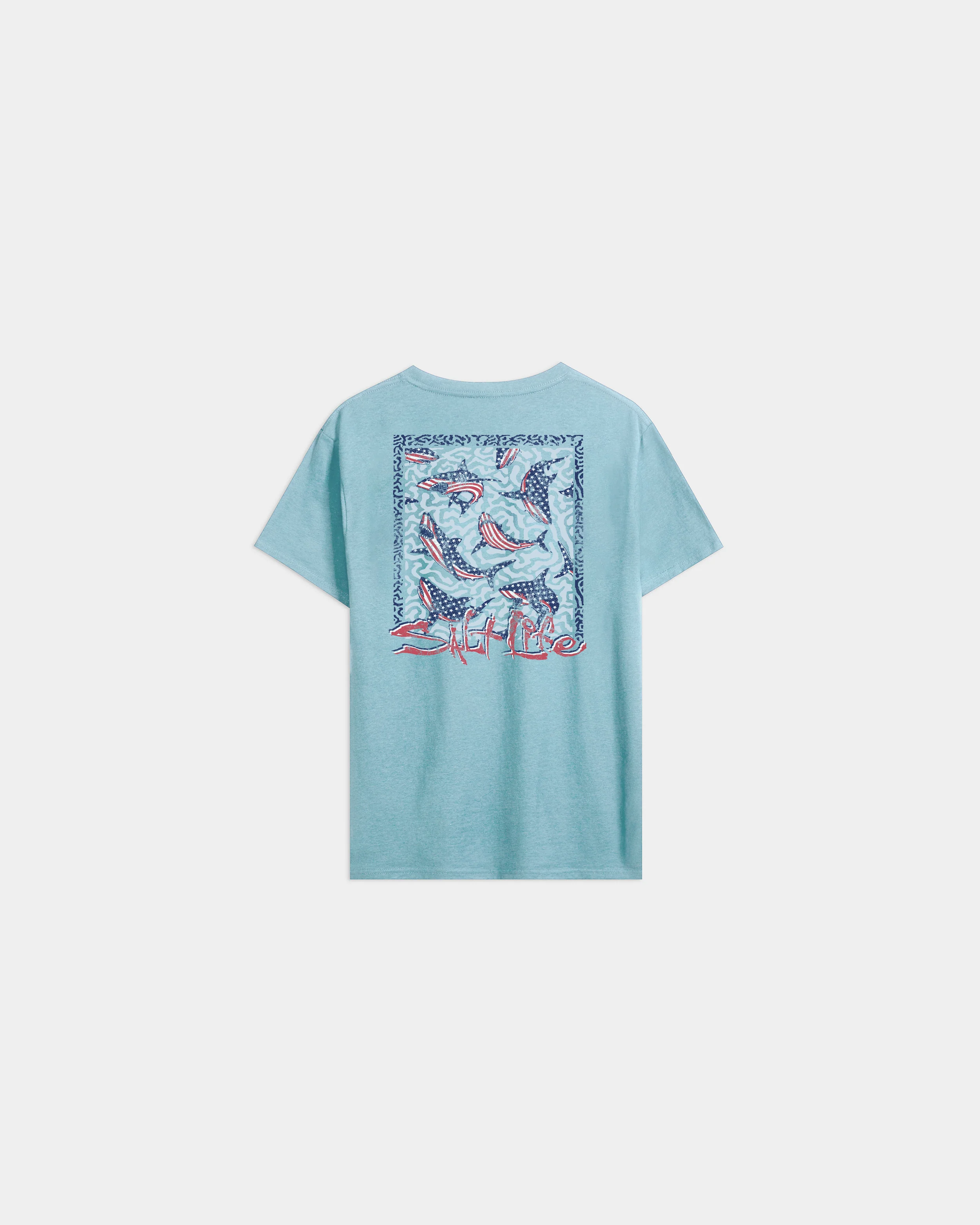 Youth Sharks Americana Short Sleeve Tee